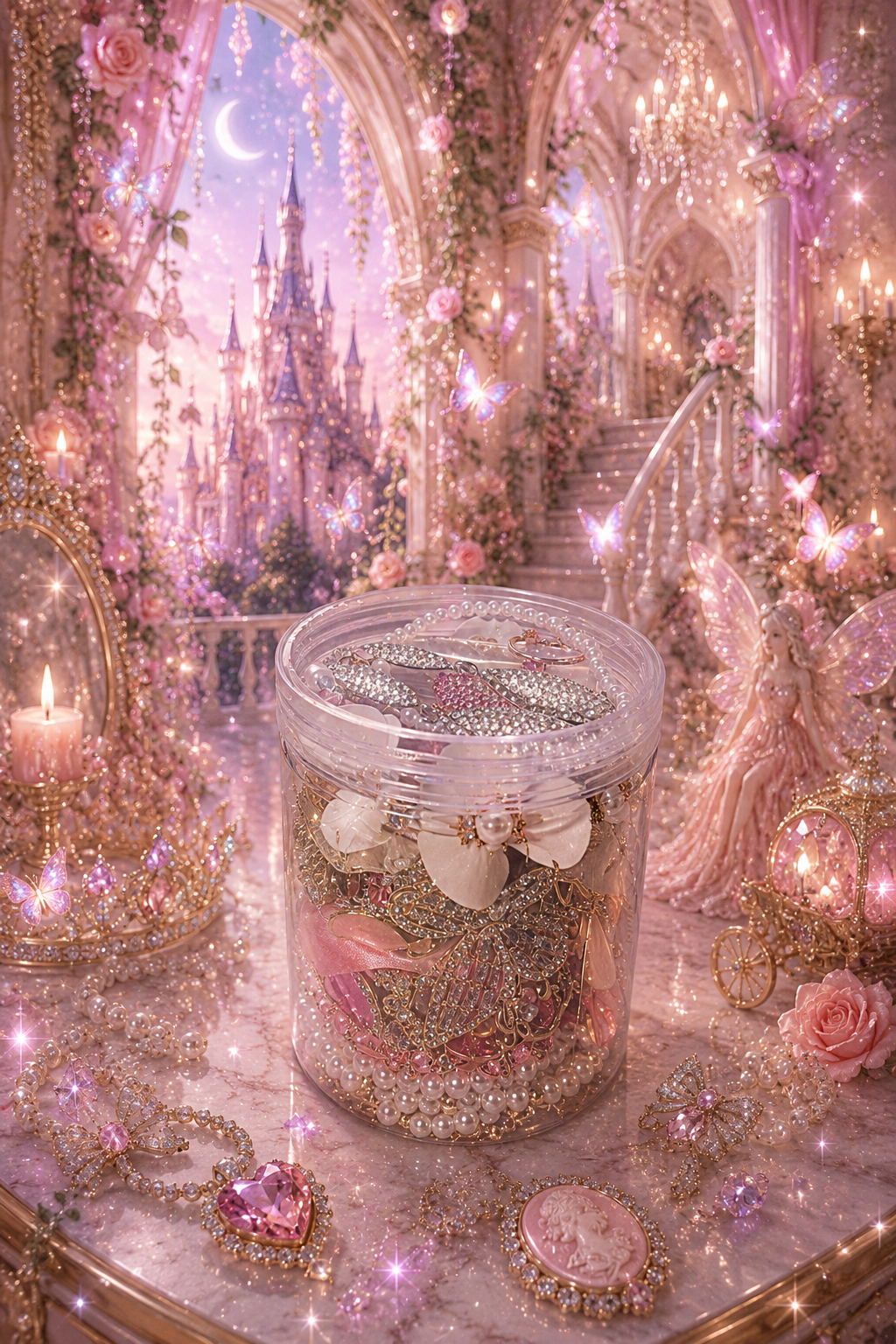 π Coquette Jewelry Treasure π β 55+Pieces β¨