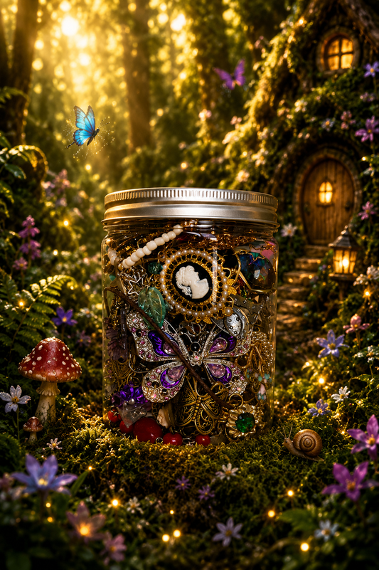 🐢The Woodland Treasure Jar – 55+ Pieces 🌿✨