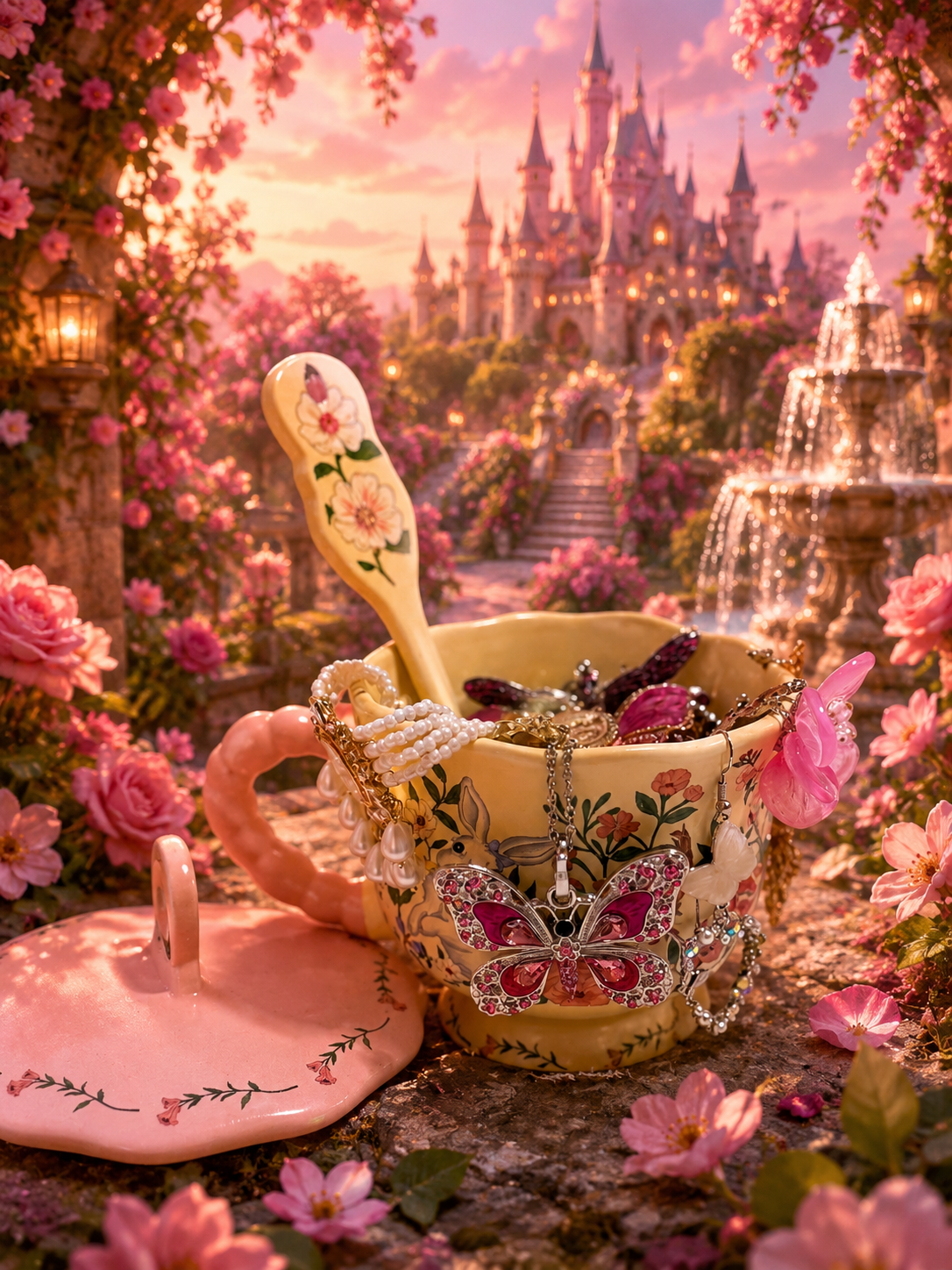 πΈ Pink Princess Fairy Mystery Tea Cup | 35+ Pieces β¨π