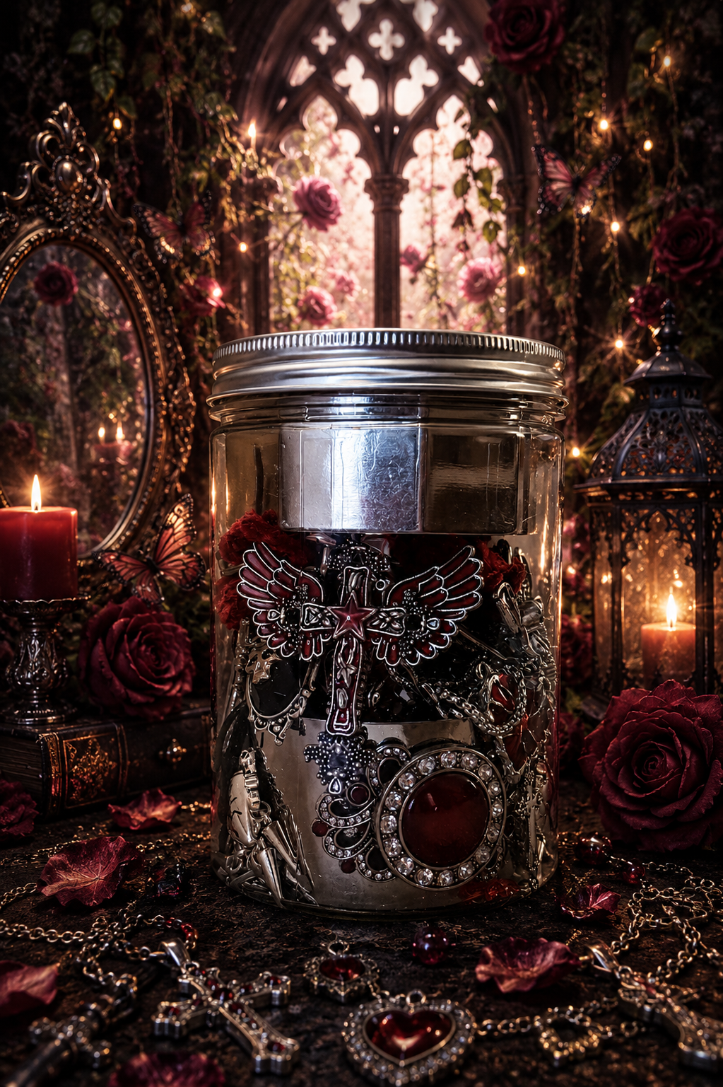 🕸️ Blackthorn Hollow Mystery Jewelry Jar | 35+ Pieces 🖤
