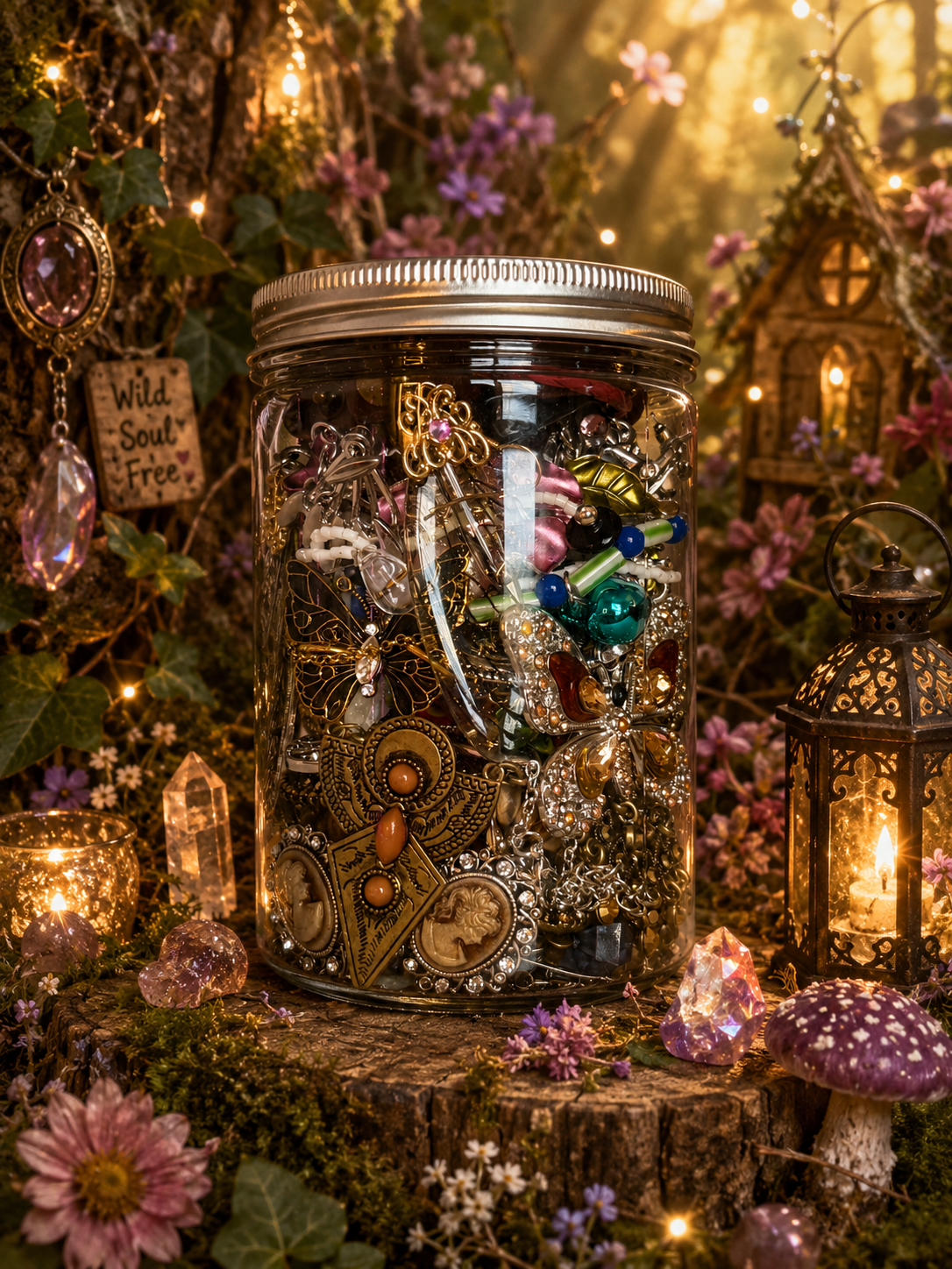 πΏ Bohemian Woodland Mystery Jewelry Box | 40+ Vintage & Butterfly Treasures π¦β¨