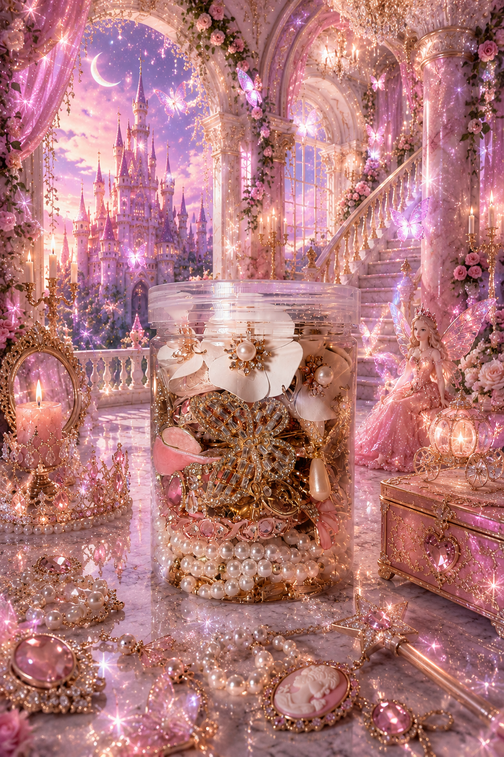 🎀 Coquette Jewelry Treasure 👑 – 55+Pieces ✨