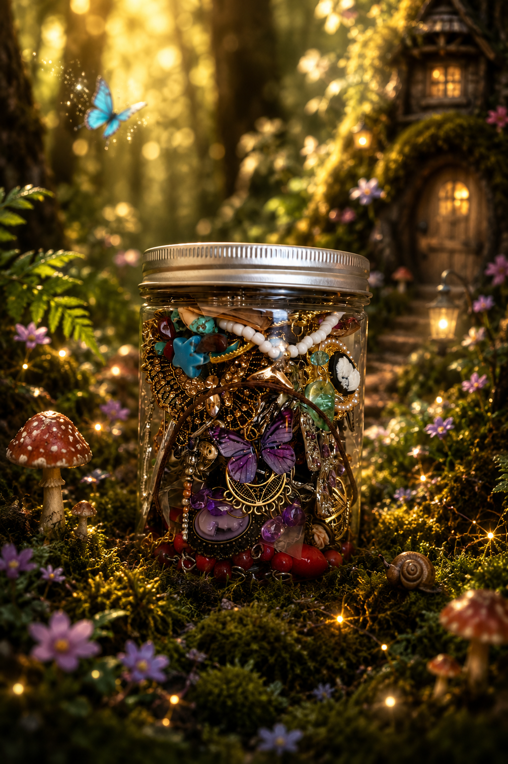 🐢The Woodland Treasure Jar – 55+ Pieces 🌿✨