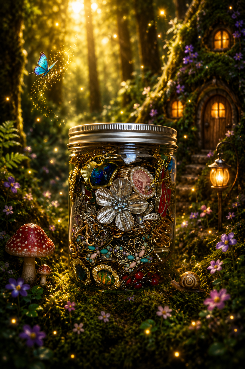 🐢The Woodland Treasure Jar – 55+ Pieces 🌿✨