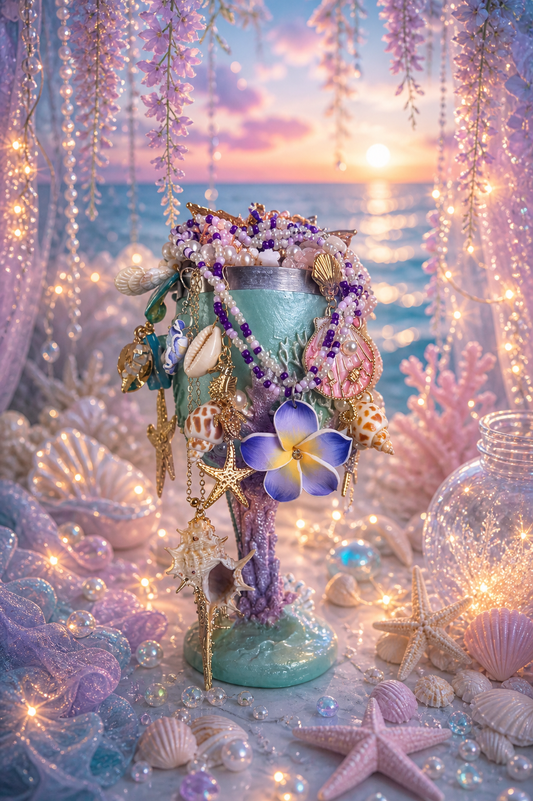 🧜‍♀️🌊 Mermaid Treasure Cup – 20+ Pieces 🐚✨