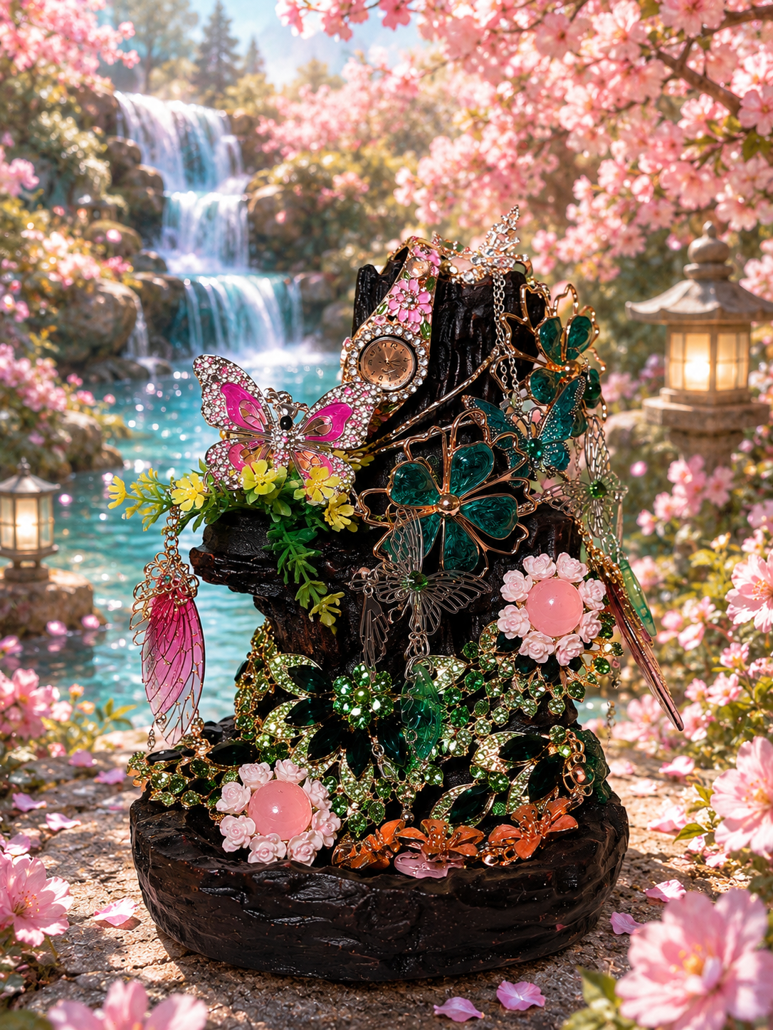 🦋 Butterfly Falls Mystery Jewelry Display | 11 Pieces 🌸