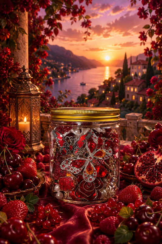 🍒 Red Fairy Mystery Jewelry Jar ❤️✨