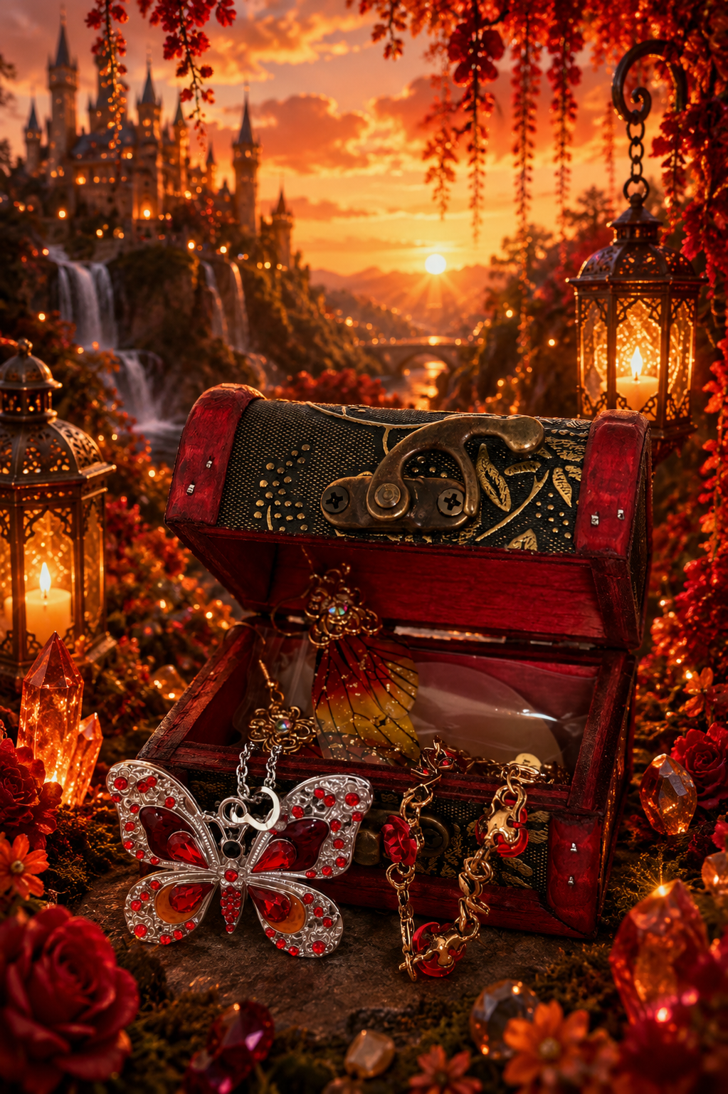 🌹 Mini Fairy Jewelry Treasure Chest | 6 Magical Treasures ✨