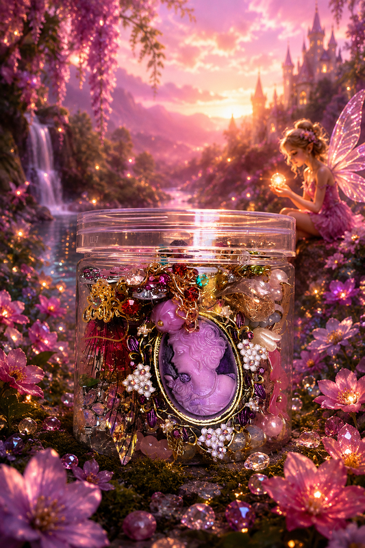 💖 Fairy Blossom Mystery Jewelry Jar | 35+ Pieces