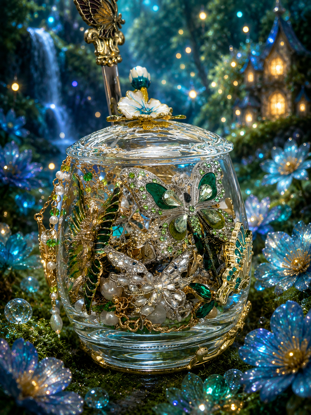 🦋 Butterfly Alcove Mystery Jewelry Tea Cup | 27 Pieces ✨