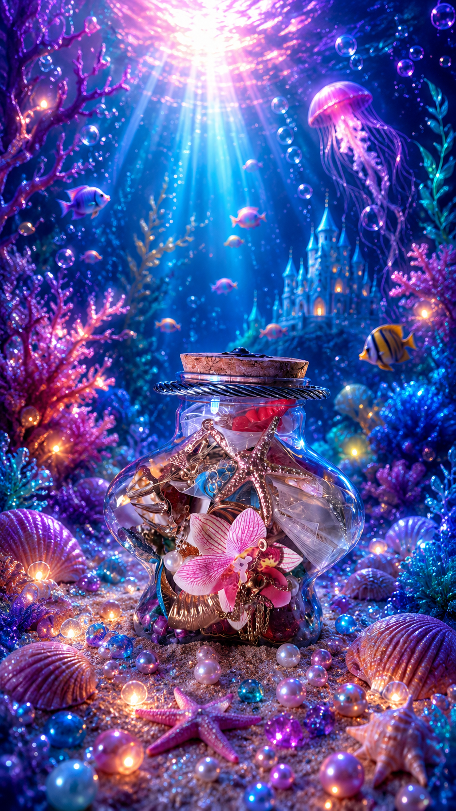 🌺 Tropical Mermaid Mystery Jar 🐠🌴✨30+ Whimsical Ocean Jewelry Pieces