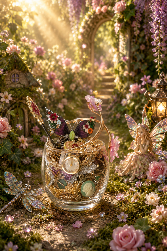 🧚Enchanted Forest Treasure Tea Cup – 40+ Pieces🌿✨