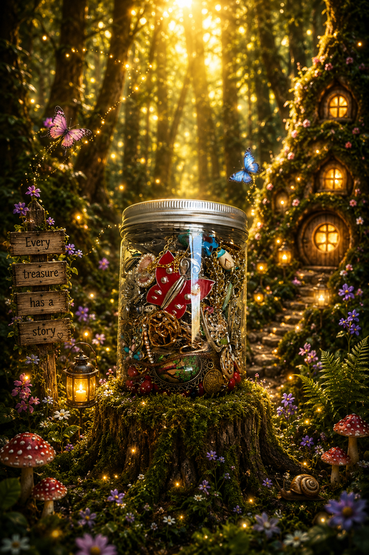🐢The Woodland Treasure Jar – 55+ Pieces 🌿✨