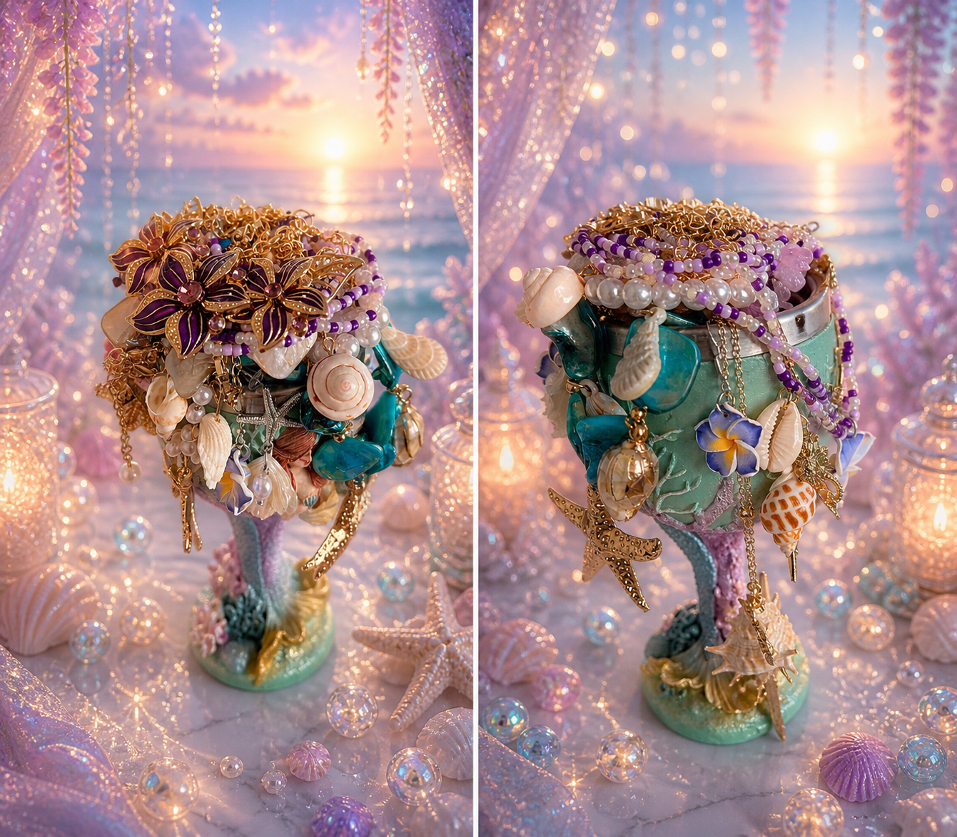 🧜‍♀️🌊 Mermaid Treasure Cup – 20+ Pieces 🐚✨